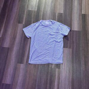 DENIM & FLOWER Men's XL Short Sleeve Striped T-shirt